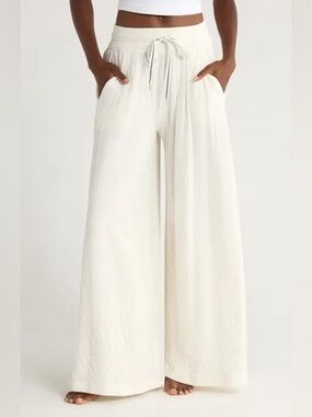 Free People Womens Wide leg Culotte Pants in Ivory